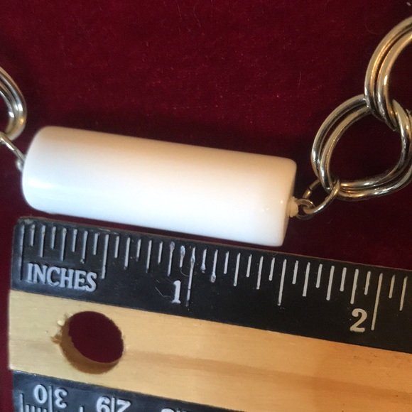 Park Lane silver tone chain barrel bead necklace, boxed new condition - Picture 4 of 9